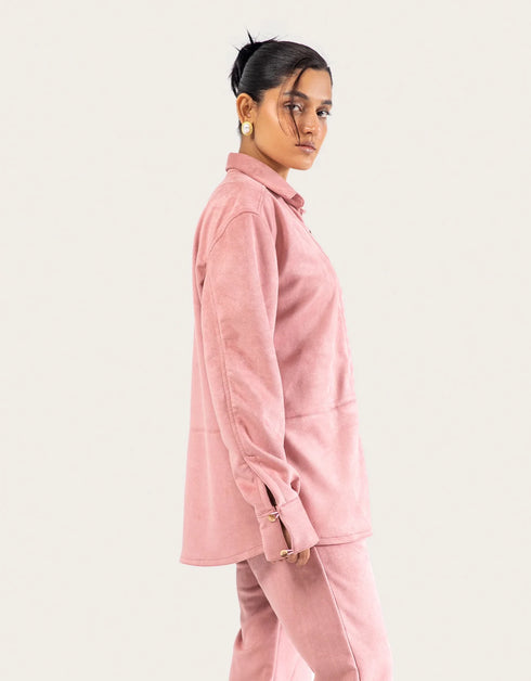 CLASSIC SUEDE BUTTON DOWN SHIRT